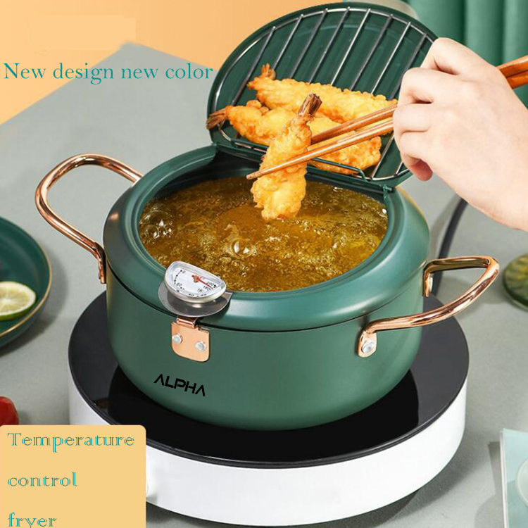 Fryer household mini deep induction cooker gas frying pan